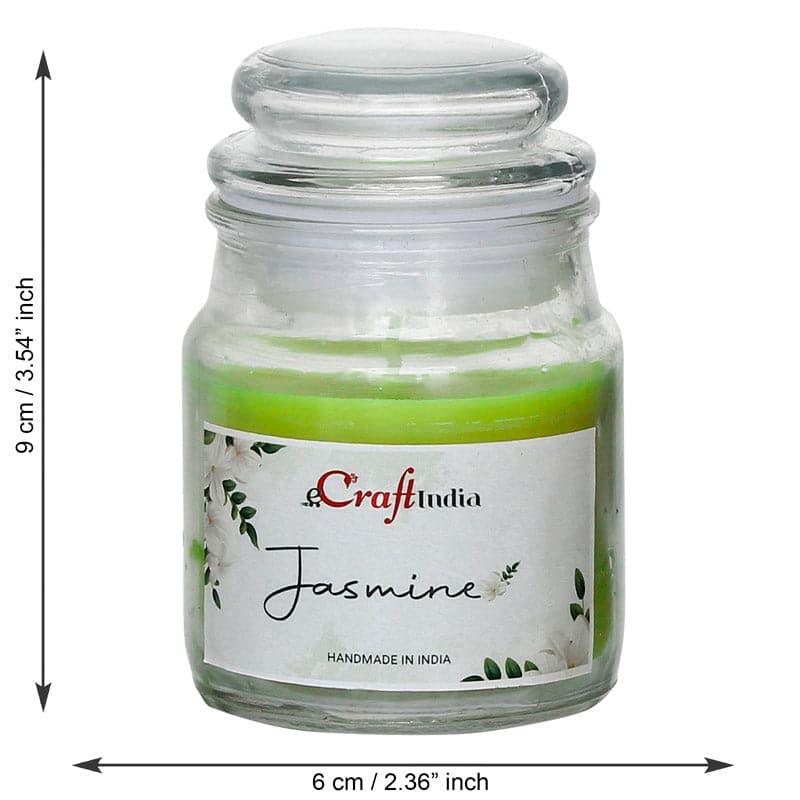 Buy Jasmine & Lavender Scented Jar Candle - Set Of Two Candles from Vaaree