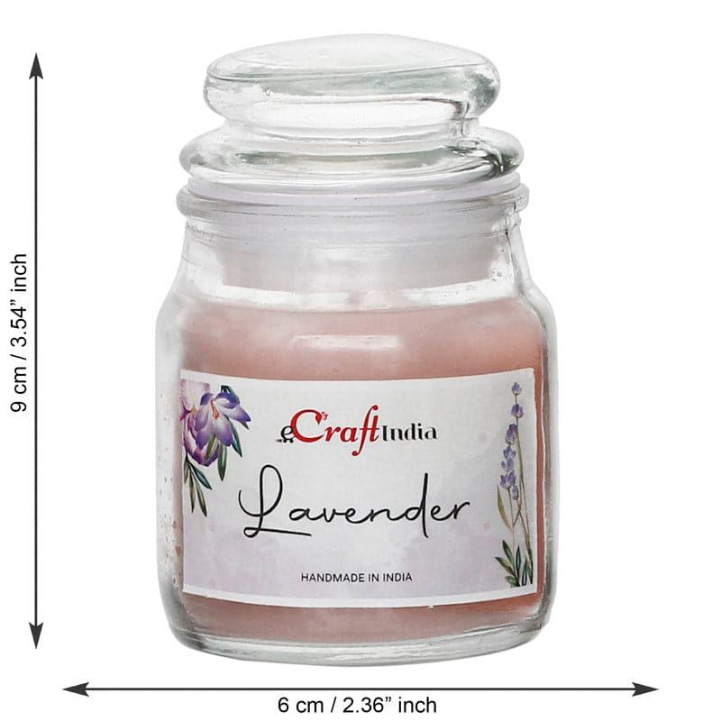 Candles - Jasmine & Lavender Scented Jar Candle - Set Of Two