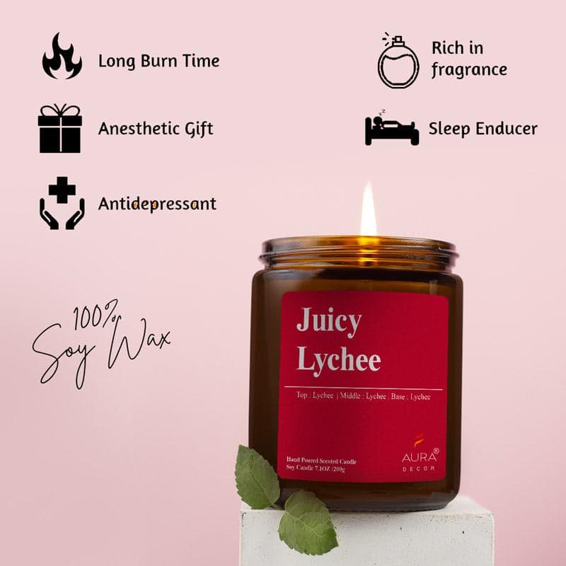 Buy Juicy Litchee Scented Jar Candle - 200 GM Candles from Vaaree