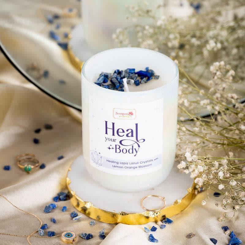 Candles - Lapis Lazuli Crystal Soy Wax Candle