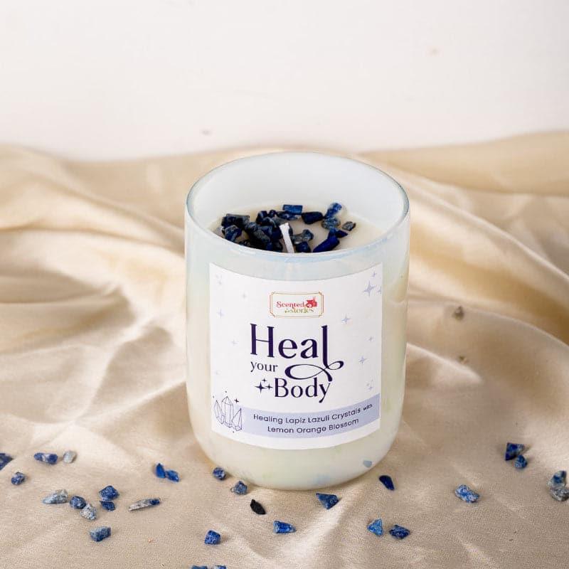 Candles - Lapis Lazuli Crystal Soy Wax Candle