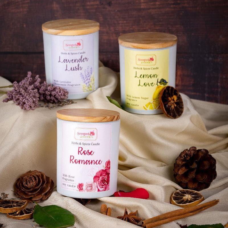 Buy Lavender Loop Scented Soy Wax Candle Candles from Vaaree