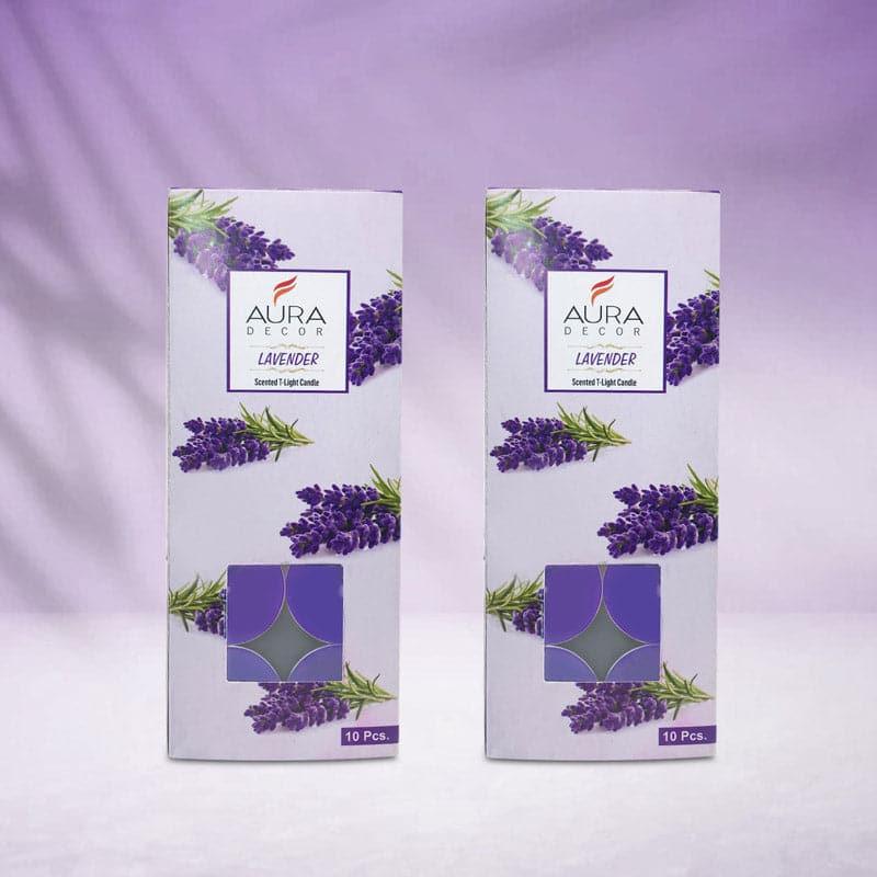 Buy Leda Lavender Scented Tealight Candle - Set Of Twenty Candles from Vaaree