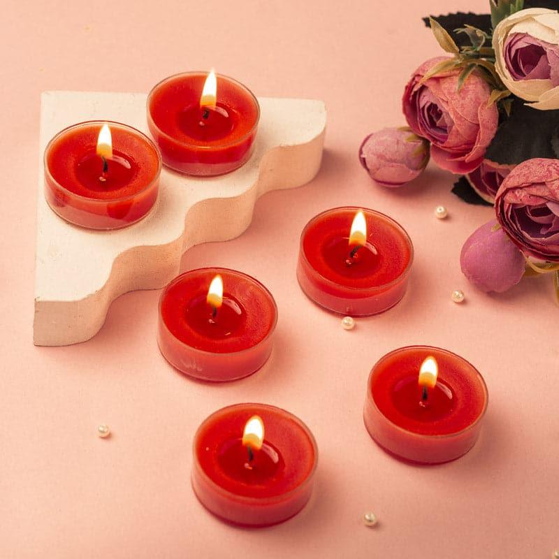 Buy Milo Dark Love Scented Tealight Candle - Set Of Twelve Candles from Vaaree