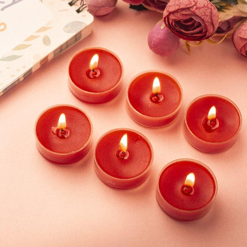 Buy Milo Dark Love Scented Tealight Candle - Set Of Twelve Candles from Vaaree