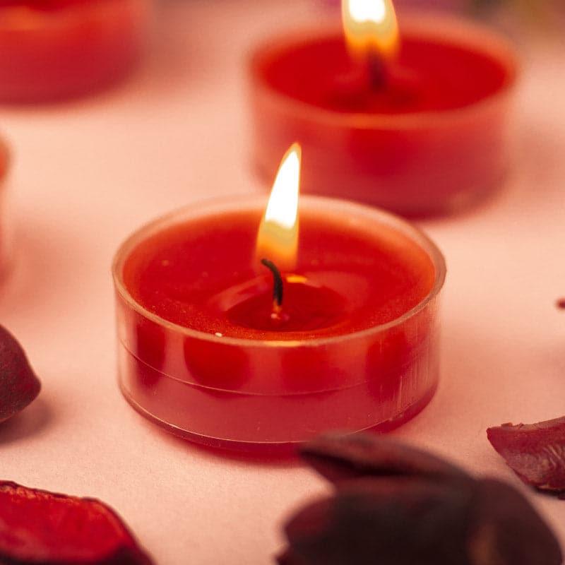 Buy Milo Dark Love Scented Tealight Candle - Set Of Twelve Candles from Vaaree