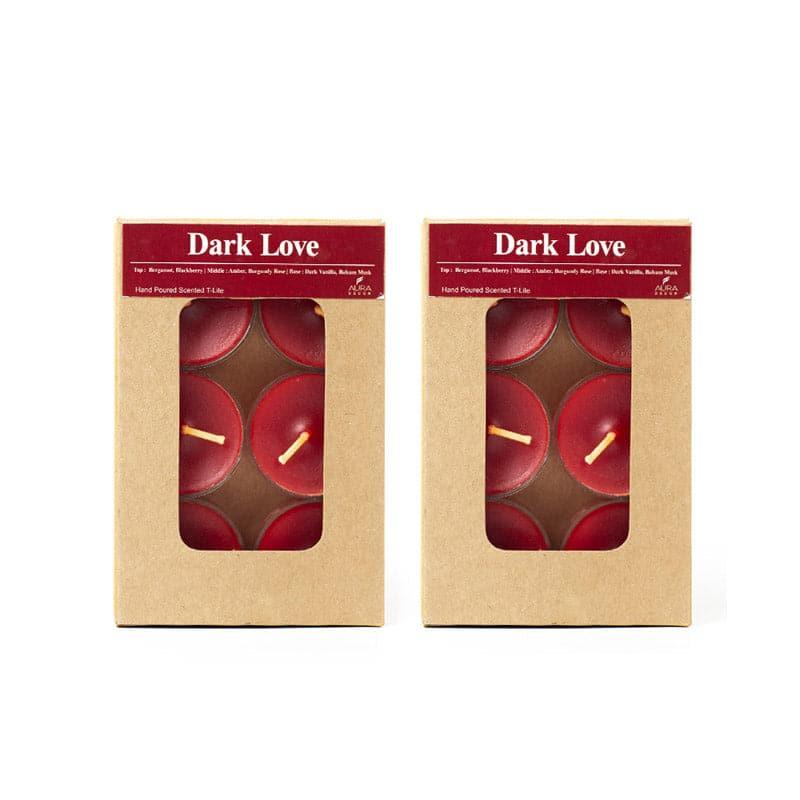 Buy Milo Dark Love Scented Tealight Candle - Set Of Twelve Candles from Vaaree