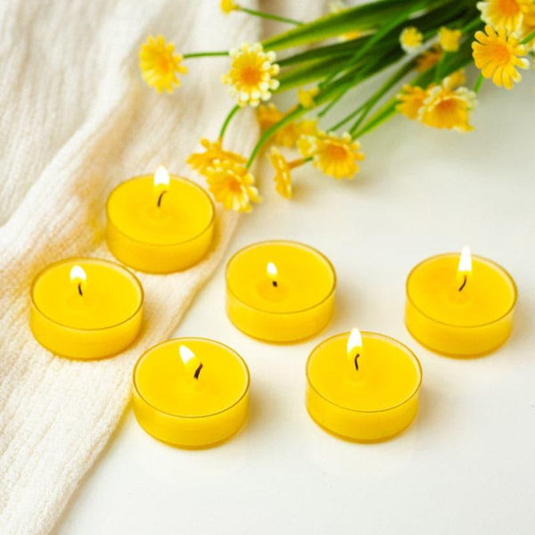 Buy Milo Honey Suckle & Indiflower Scented Tealight Candle - Set Of Twelve Candles from Vaaree