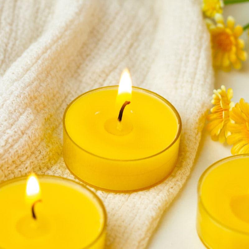 Buy Milo Honey Suckle & Indiflower Scented Tealight Candle - Set Of Twelve Candles from Vaaree