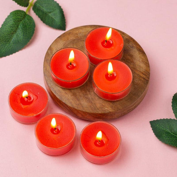 Buy Milo Juicy Litchee Scented Tealight Candle - Set Of Twelve Candles from Vaaree