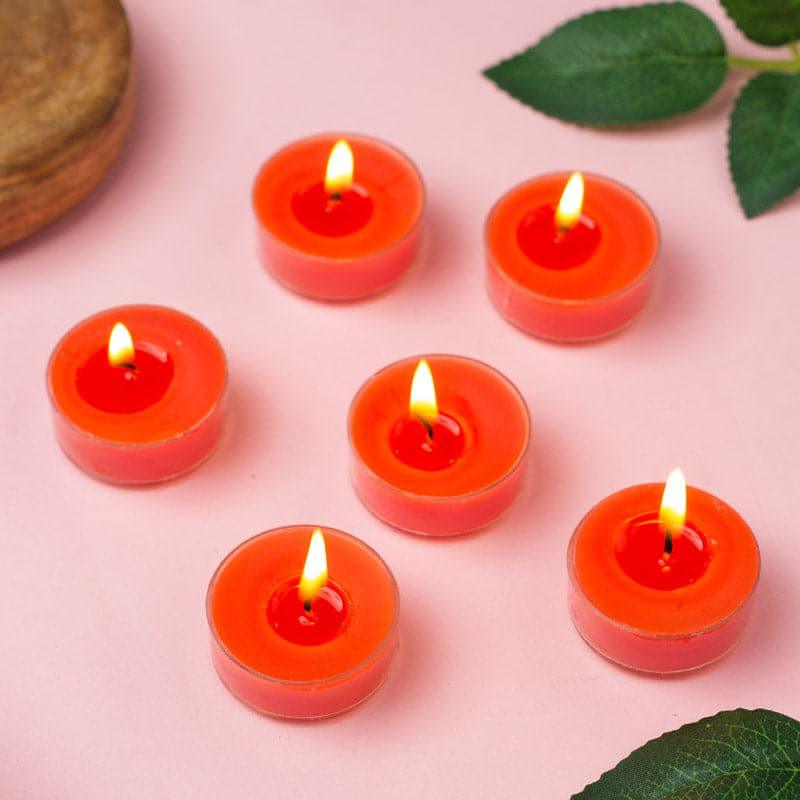 Buy Milo Juicy Litchee Scented Tealight Candle - Set Of Twelve Candles from Vaaree