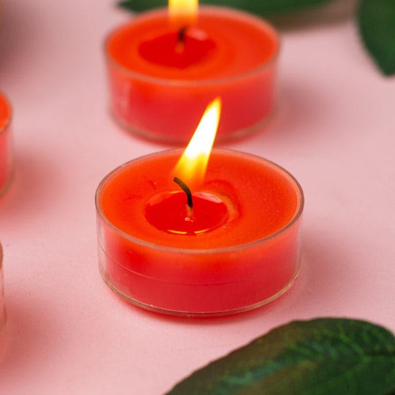 Buy Milo Juicy Litchee Scented Tealight Candle - Set Of Twelve Candles from Vaaree