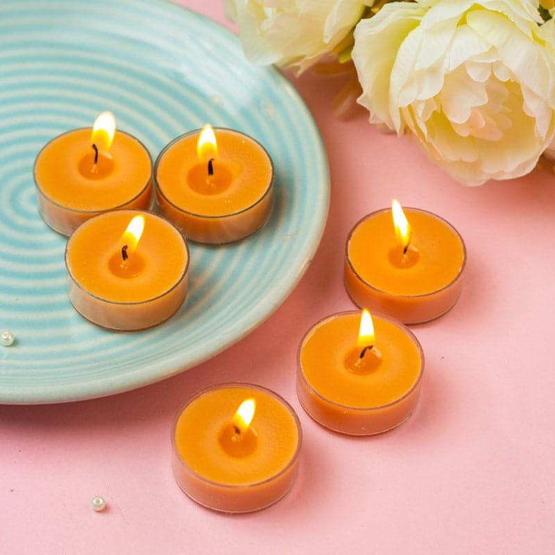 Buy Milo Sparkling Peony Scented Tealight Candle - Set Of Twelve Candles from Vaaree