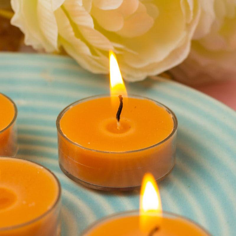 Buy Milo Sparkling Peony Scented Tealight Candle - Set Of Twelve Candles from Vaaree