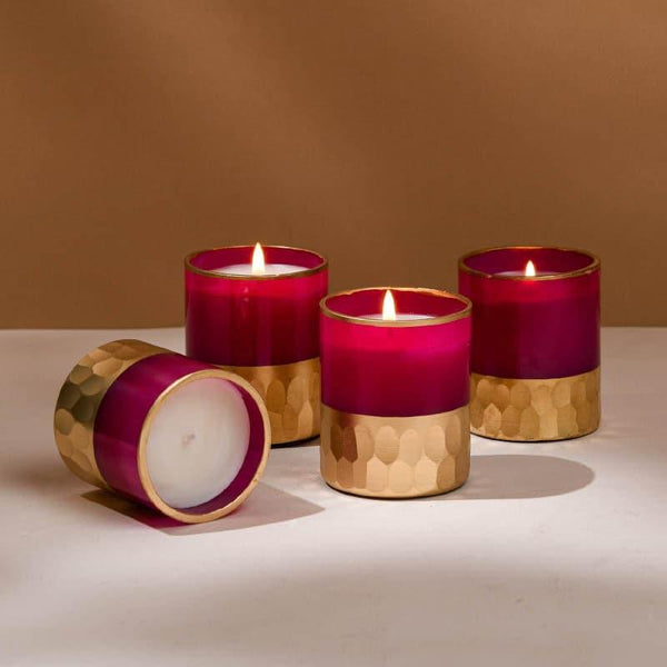 Buy Mogra Scented Votive Candles - Set of Four Candles from Vaaree