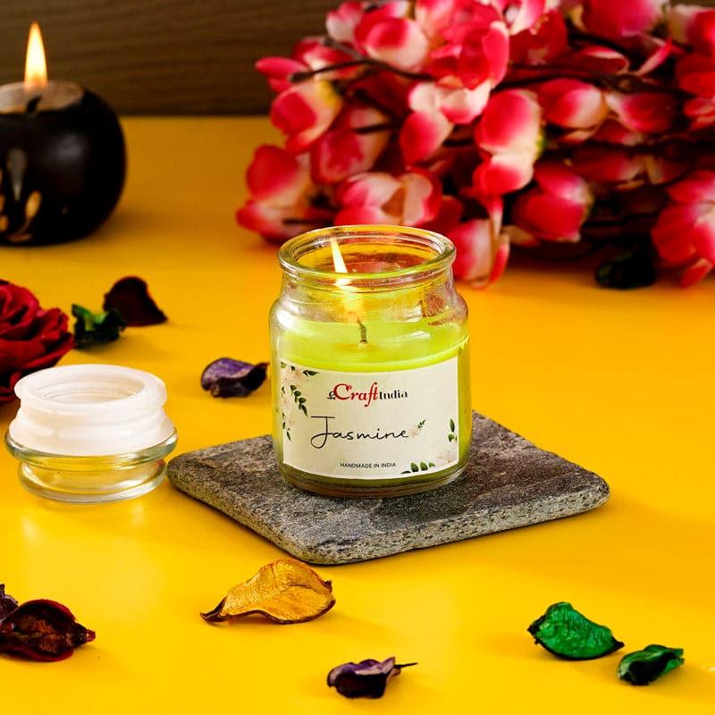 Buy Nithya Jasmine Scented Jar Candle Candles from Vaaree