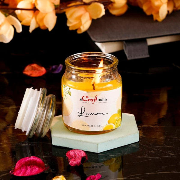Candles - Nithya Lemon Scented Jar Candle
