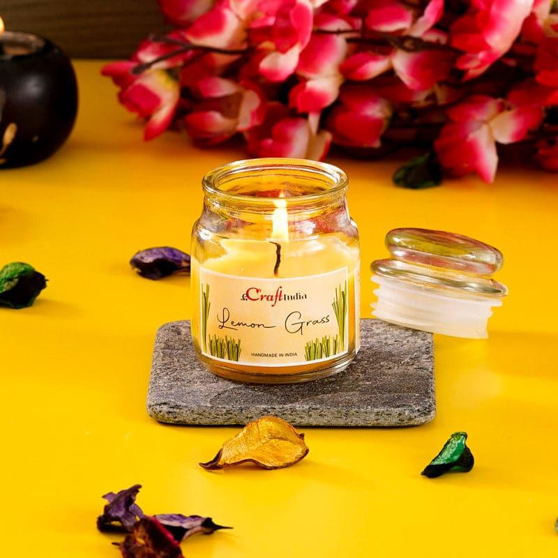 Buy Nithya Lemongrass Scented Jar Candle Candles from Vaaree