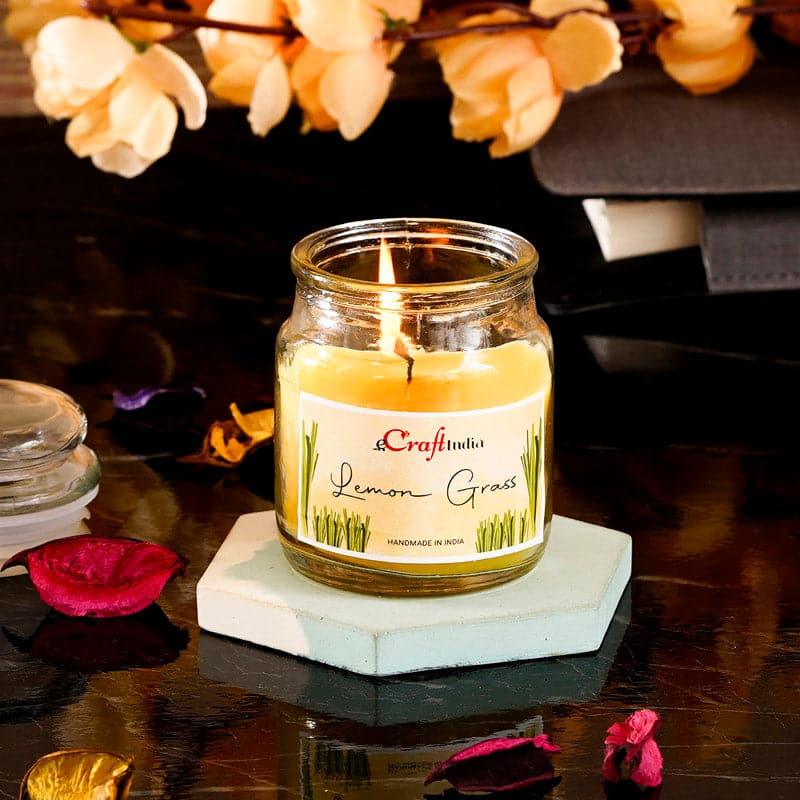 Buy Nithya Lemongrass Scented Jar Candle Candles from Vaaree