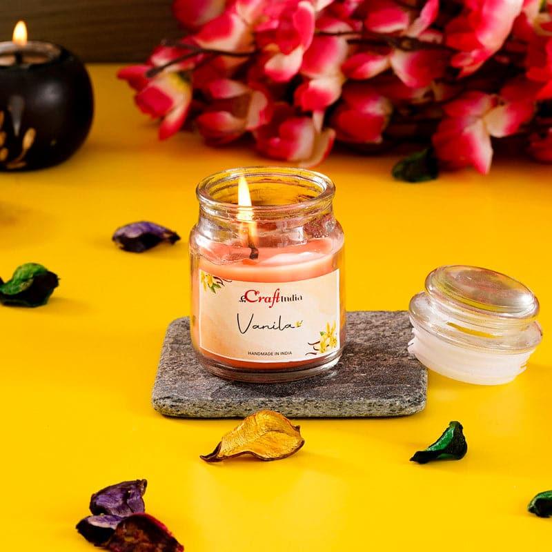 Buy Nithya Vanilla Scented Jar Candle Candles from Vaaree