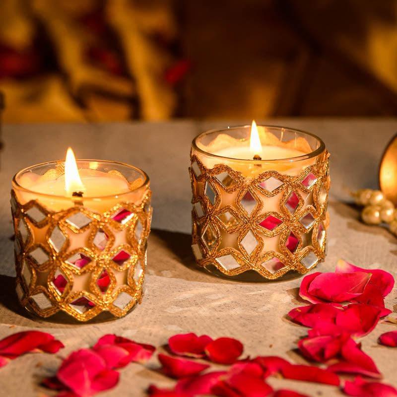 Buy Noori Scented Candle - Set Of Four Candles from Vaaree