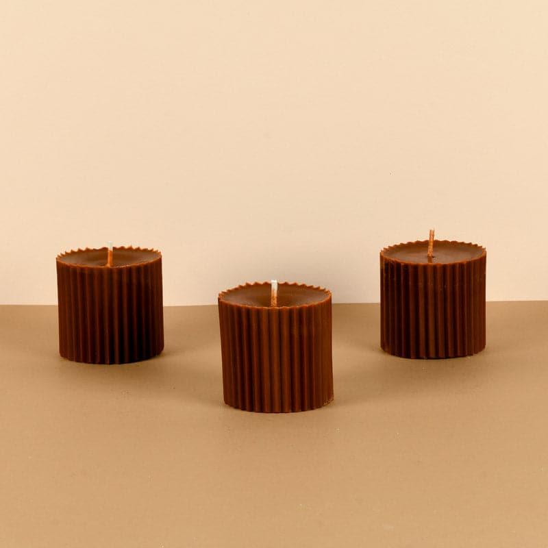 Buy Olson Scented Candle (Set Of Three) - Chocolate Candles from Vaaree