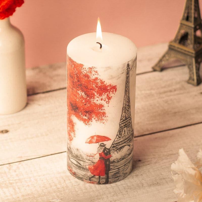 Buy Paris Romance Pillar Candle Candles from Vaaree