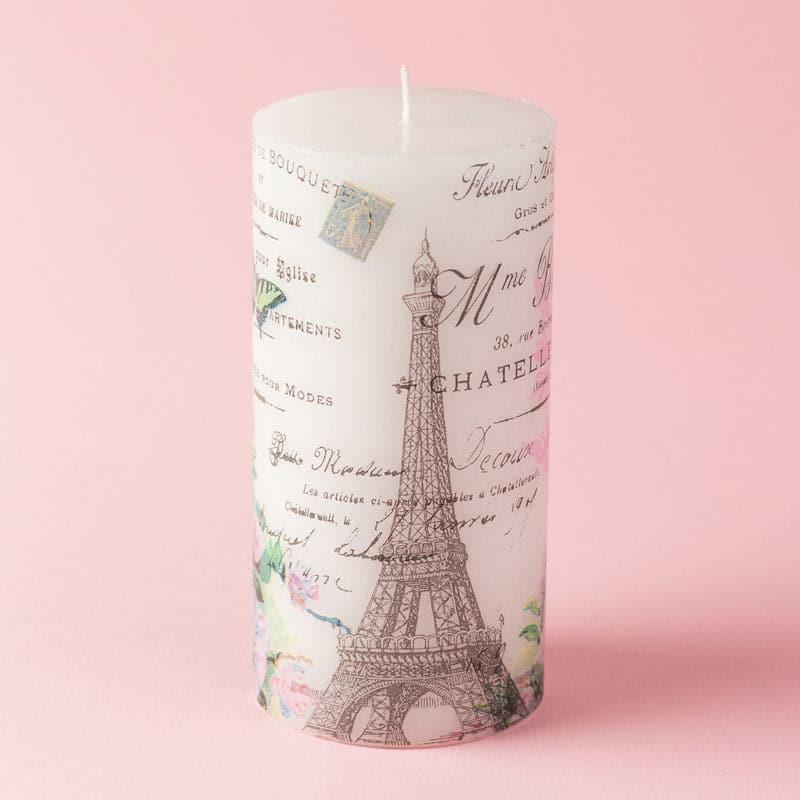 Candles - Paris Wonder Unscented Pillar Candle