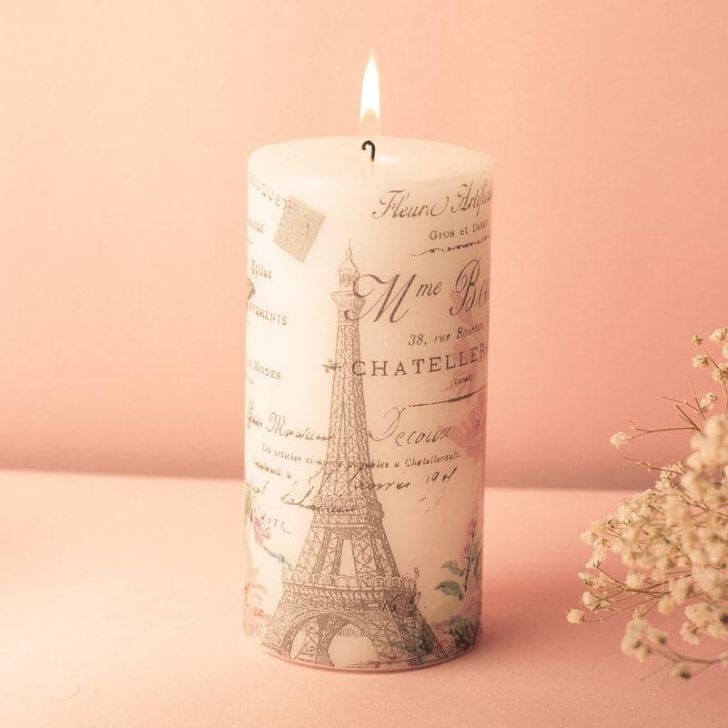 Candles - Paris Wonder Unscented Pillar Candle