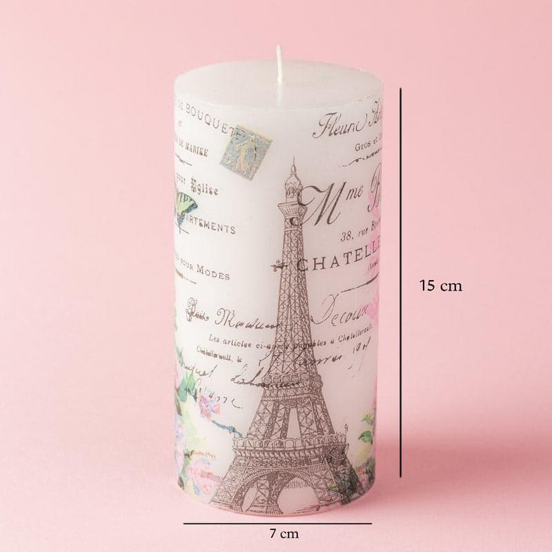 Candles - Paris Wonder Unscented Pillar Candle