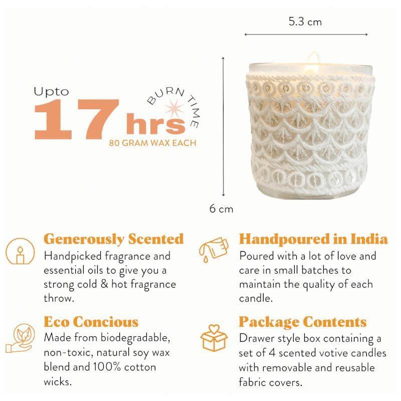 Buy Raina Votive Candle - Set Of Four Candles from Vaaree