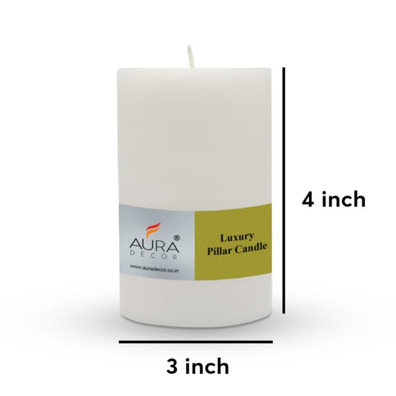 Buy Rence Pillar Candle (White) - Set Of Three Candles from Vaaree