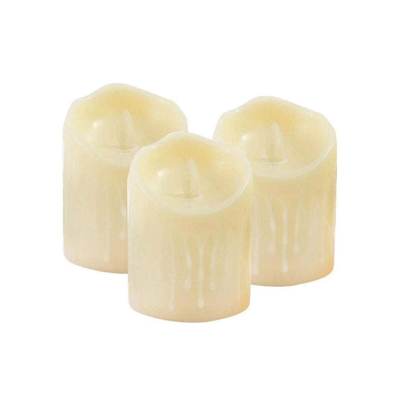 Buy Royo LED Pillar Candles - Set Of Three Candles from Vaaree