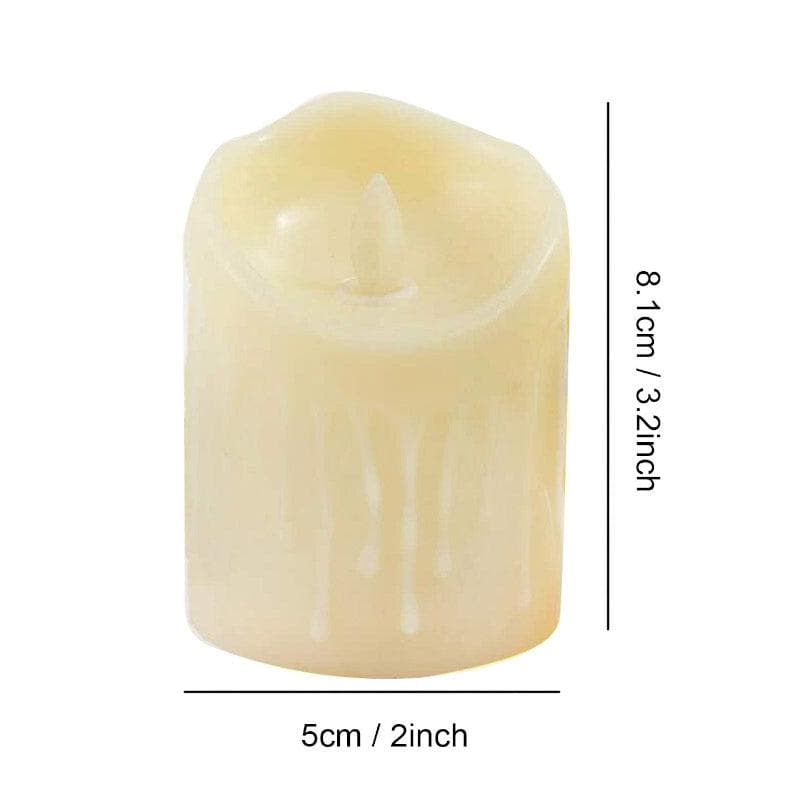 Buy Royo LED Pillar Candles - Set Of Three Candles from Vaaree