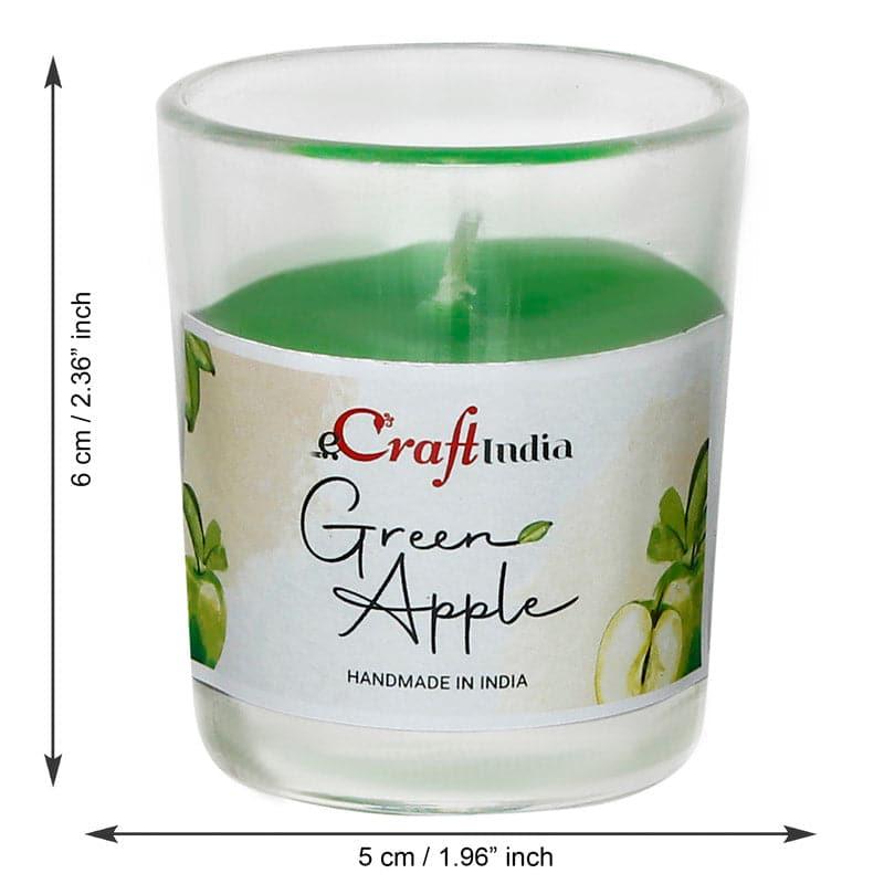 Buy Seema Green Apple Scented Candle - Set Of Five Candles from Vaaree