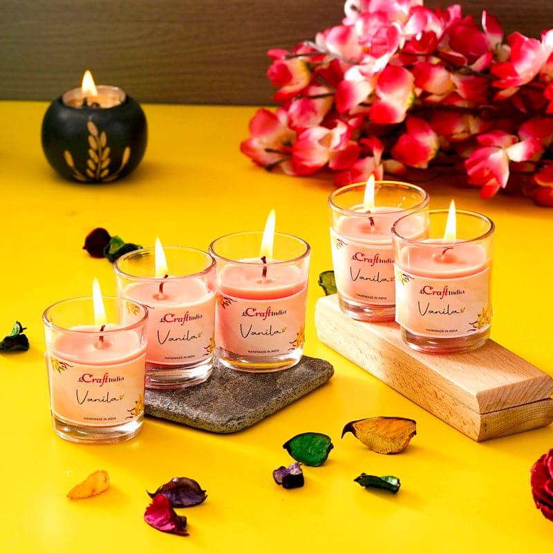 Buy Seema Vannilla Scented Candle - Set Of Five Candles from Vaaree