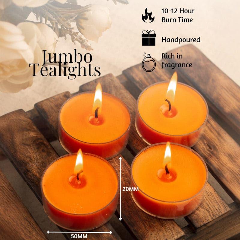 Buy Sidra Amber Quartz & Oudh Scented Candle - Set Of Four Candles from Vaaree