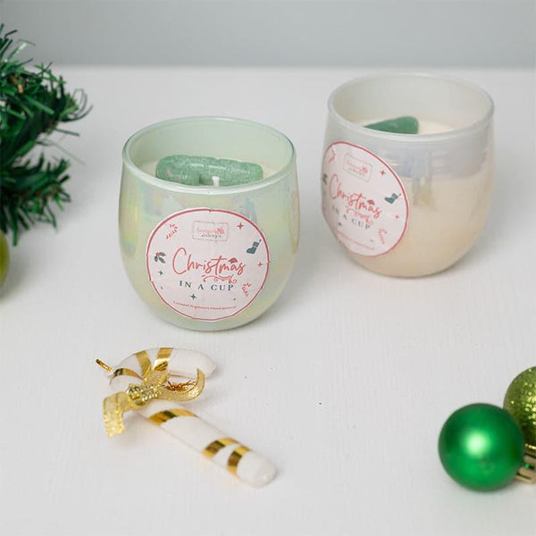 Candles - Snowy Joy Candle - Set Of Two