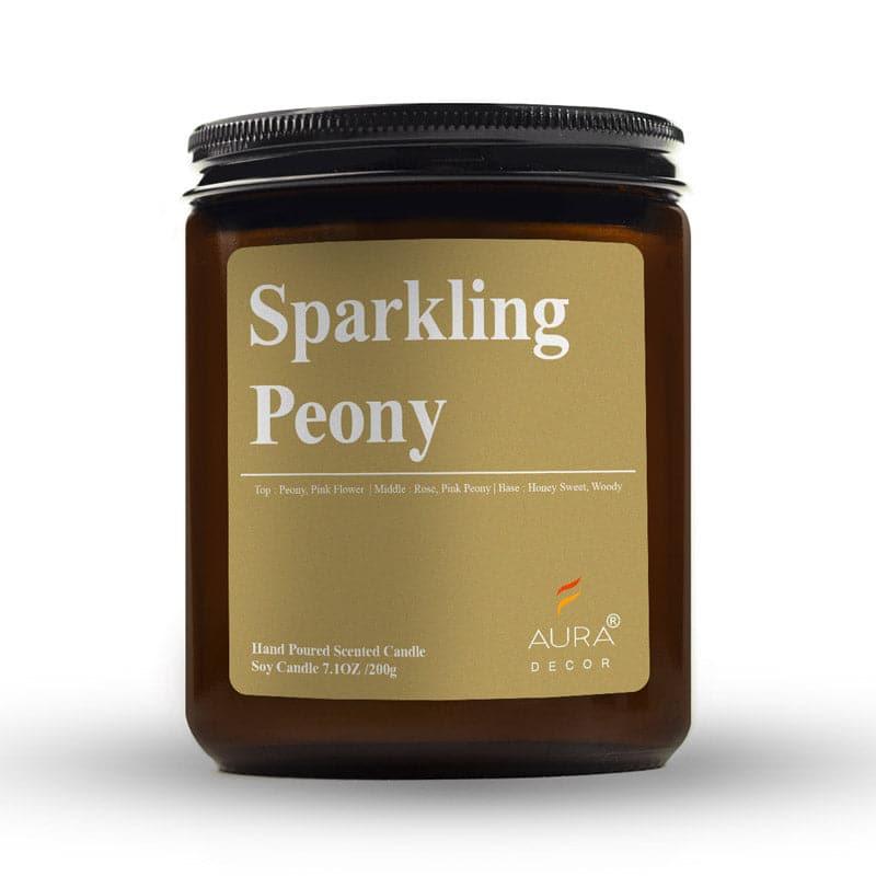 Buy Sparkling Peony Scented Jar Candle - 200 GM Candles from Vaaree