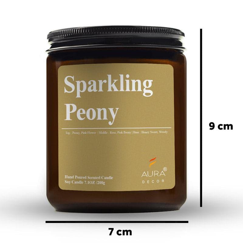 Buy Sparkling Peony Scented Jar Candle - 200 GM Candles from Vaaree