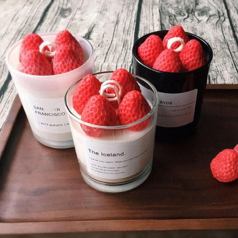 Buy Strawberry Delight Candle Jar Candles from Vaaree