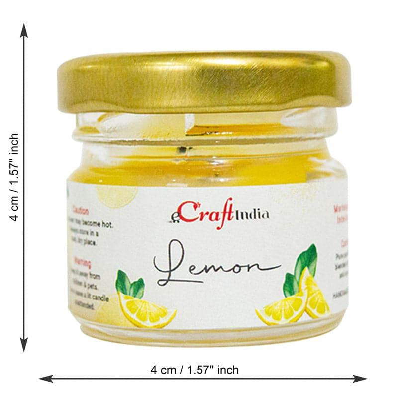 Buy Vespera Lemon Scented Candle - Set Of Five Candles from Vaaree