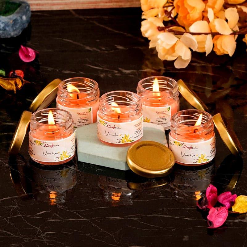 Buy Vespera Vanilla Scented Candle - Set Of Five Candles from Vaaree