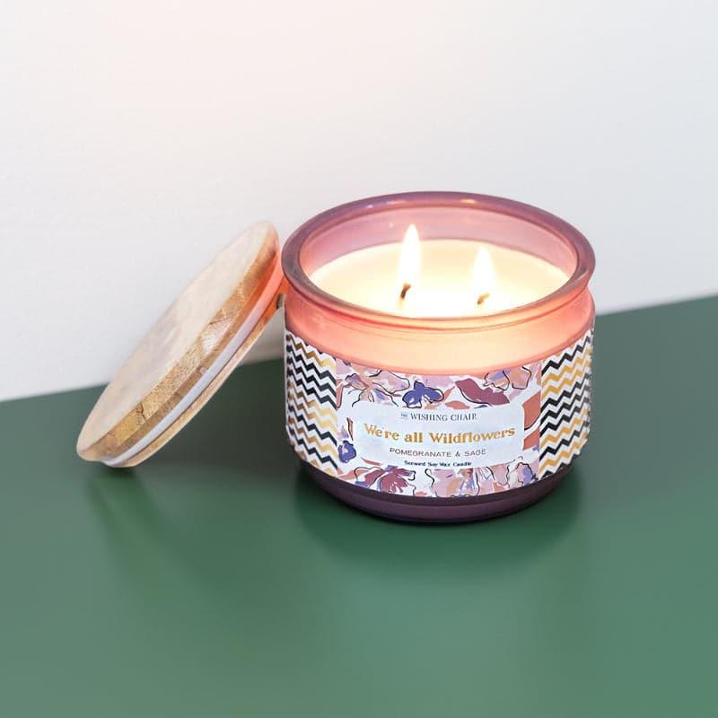 Buy We're All Wildflowers Soy Wax Jar Candle Candles from Vaaree