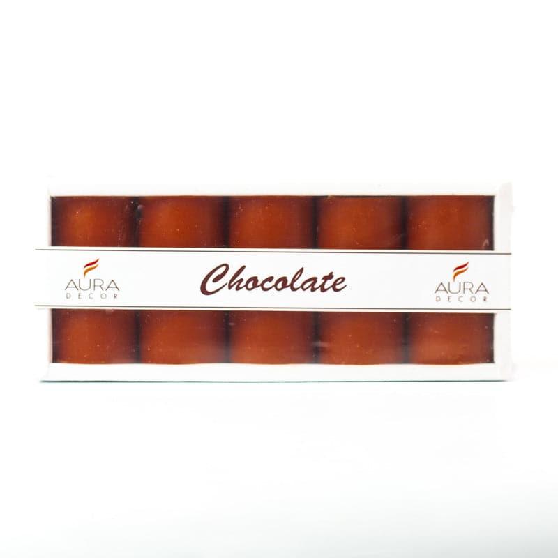 Candles - Zabini Chocolate Scented Pillar Candle - Set Of Five