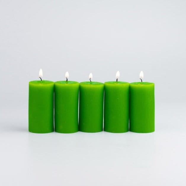 Candles - Zabini Lemon Scented Pillar Candle - Set Of Five