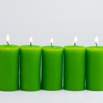 Candles - Zabini Lemon Scented Pillar Candle - Set Of Five