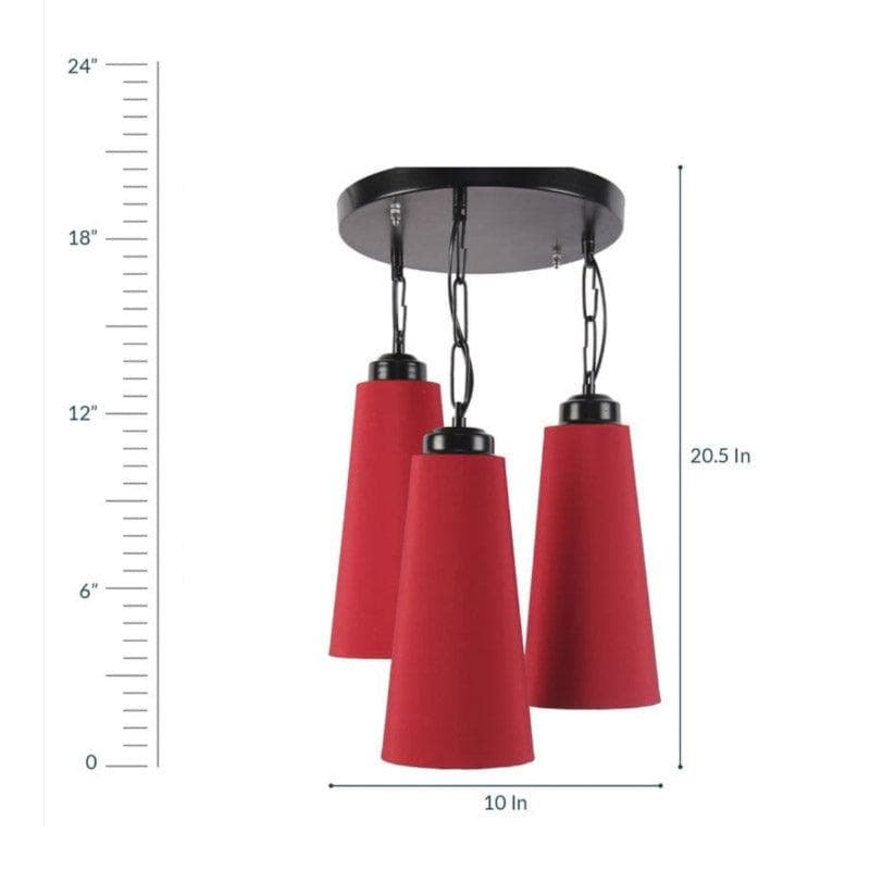 Buy Ambra Ceiling Lamp - Red Ceiling Lamp from Vaaree