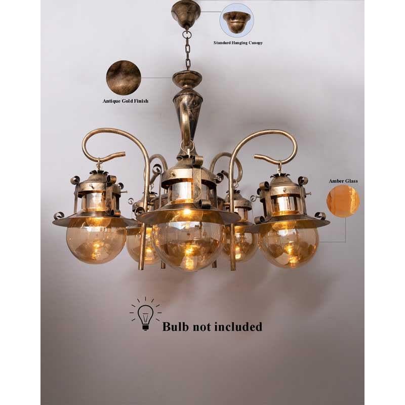 Buy Antique Globe Chandelier Ceiling Lamp from Vaaree