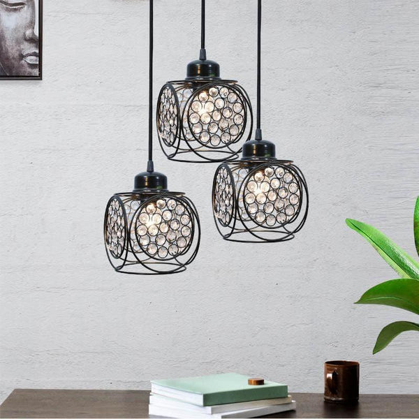 Buy Capri Cluster Pendant Lamp - Black Ceiling Lamp from Vaaree